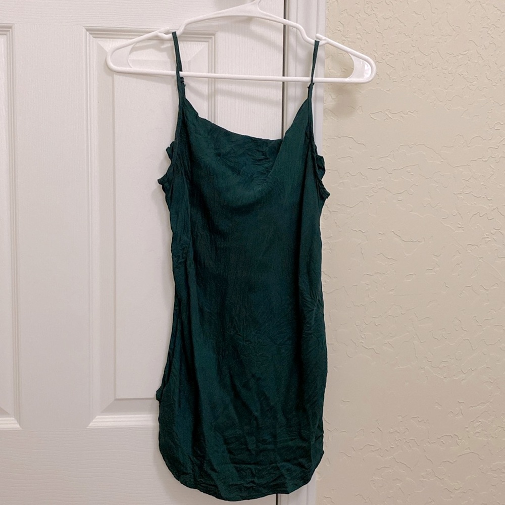 Emerald Silk Tank – 7 For All Mankind – Size S